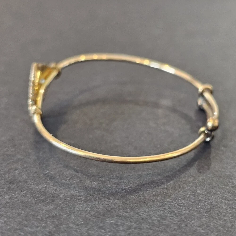 Antique Victorian Toddlers Slide Bangle Gold Bracelet 3T 4T JMF and Co 4‎ G